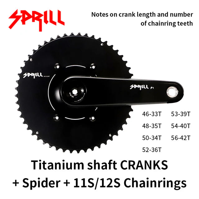 PASS QUEST Sprill carbon fiber crankset EASTON interface DUB spindle 29mm or 24mm crankset