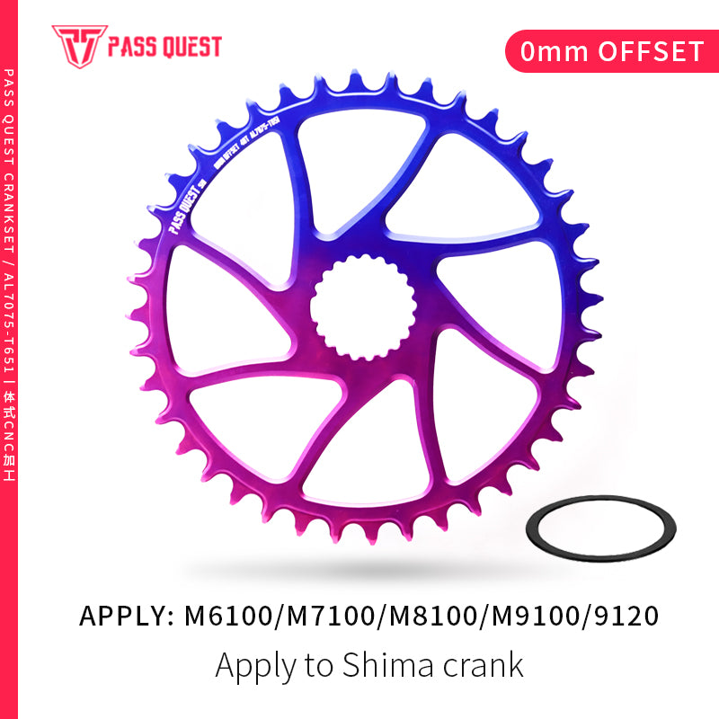 SHIMANO M7100 M8100 M9100(0mm offset) Round Narrow Wide Chainring