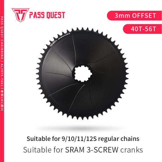 SRAM GXP/DUB ( 3mm offset) GRAVEL/ROAD Narrow Wide Chainring 36-56T /AXS