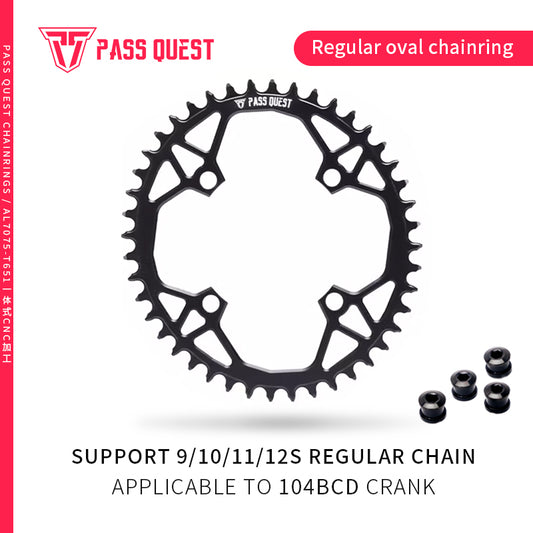 104BCD Oval Narrow Wide Chainring