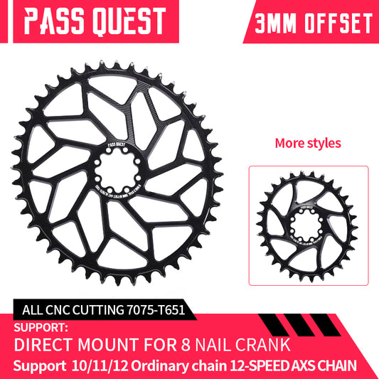 FORCE 8-Peg (3mm offset) Direct Mount Crank Oval XX SL Narrow Wide Chainring