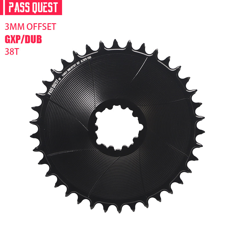 SRAM GXP/DUB ( 3mm offset) Round Narrow Wide Chainring 28-38T