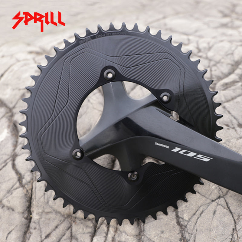 PASS QUEST SPRILL R800 R7000 3mm offset (4-bolt AERO) Round Narrow Wide Chainring