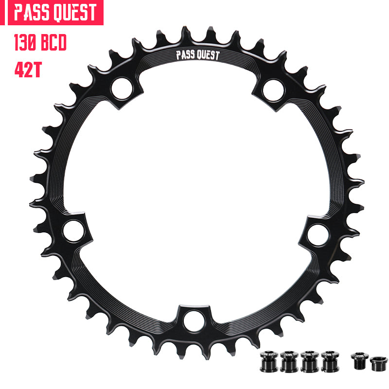 130 BCD (5-bolt) Round Narrow Wide Chainring