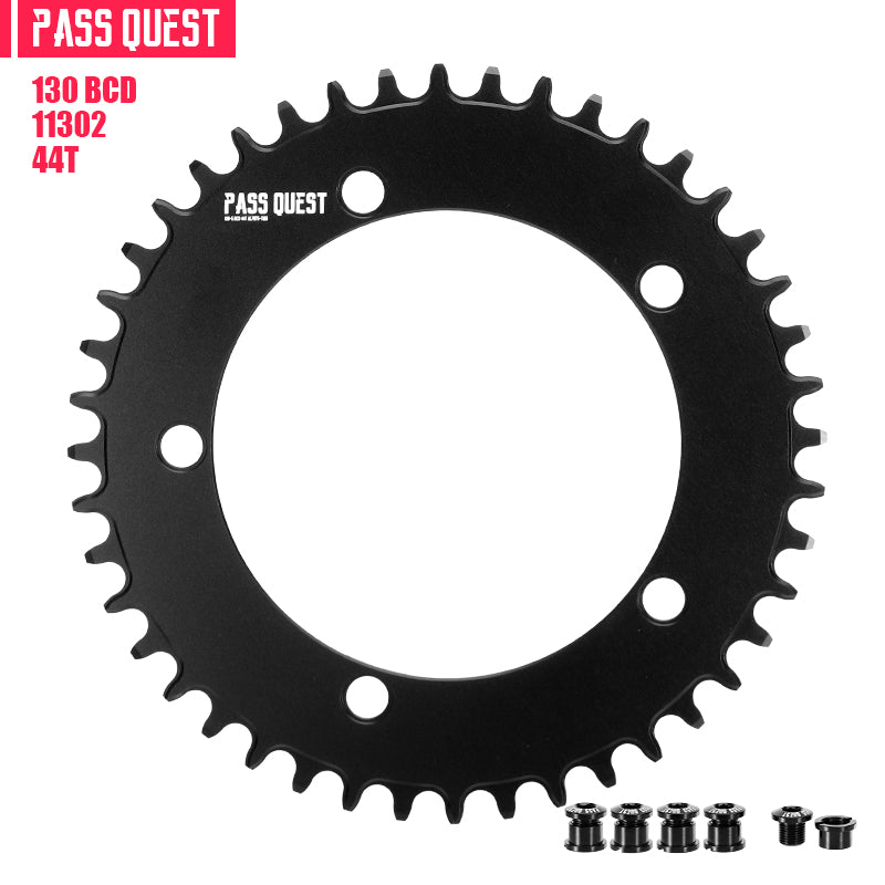 130 BCD (5-bolt AERO) Round Narrow Wide Chainring