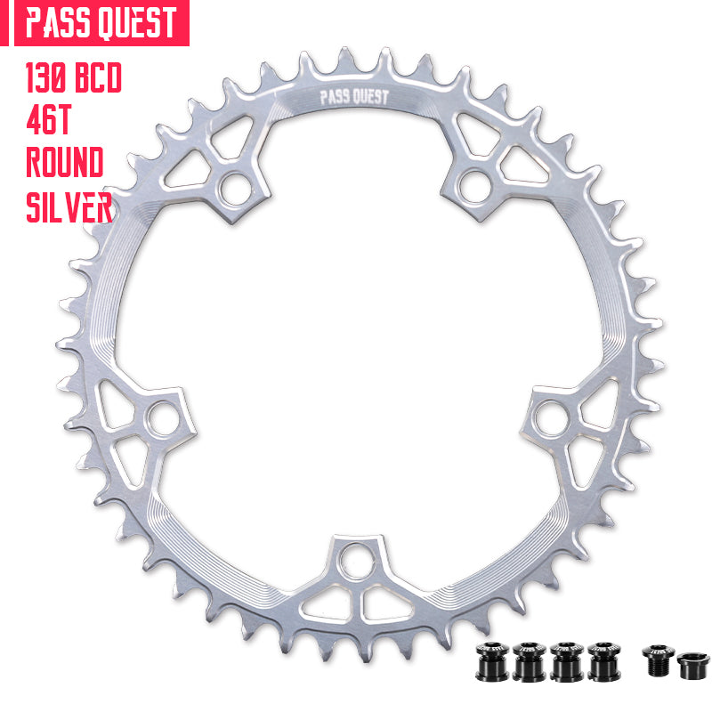 130 BCD (5-bolt) Round Narrow Wide Chainring