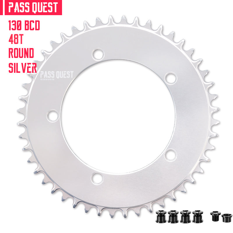 130 BCD (5-bolt AERO) Round Narrow Wide Chainring