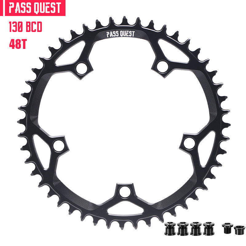 130 BCD (5-bolt) Round Narrow Wide Chainring