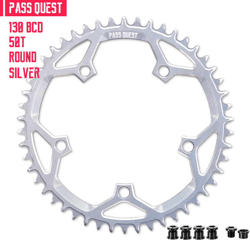 130 BCD (5-bolt) Round Narrow Wide Chainring