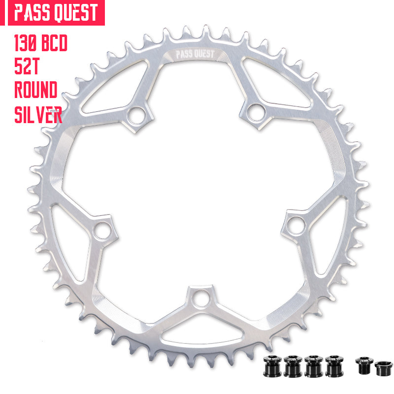 130 BCD (5-bolt) Round Narrow Wide Chainring