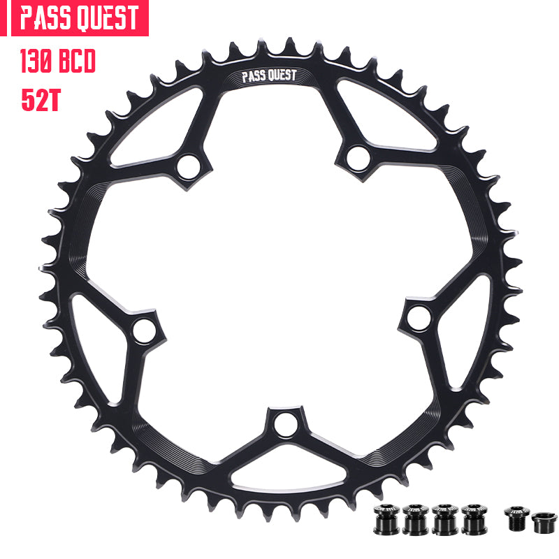 130 BCD (5-bolt) Round Narrow Wide Chainring