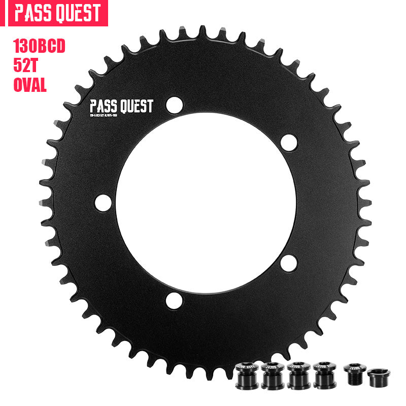 130 BCD (5-bolt AERO) Oval Narrow Wide Chainring