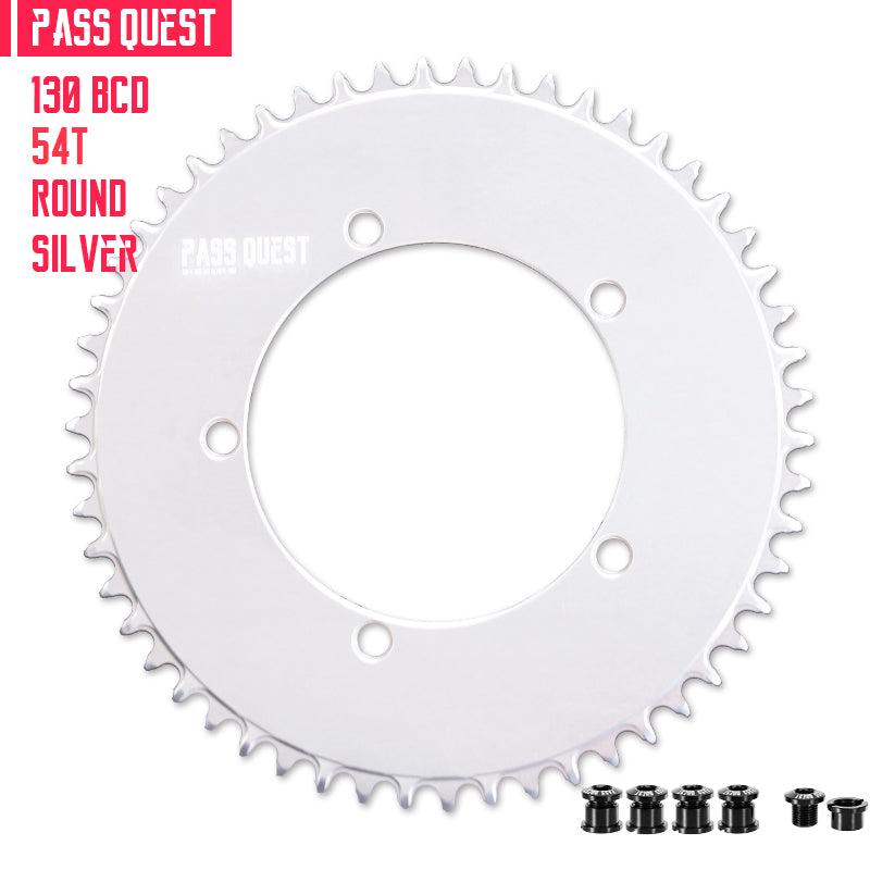 130 BCD (5-bolt AERO) Round Narrow Wide Chainring