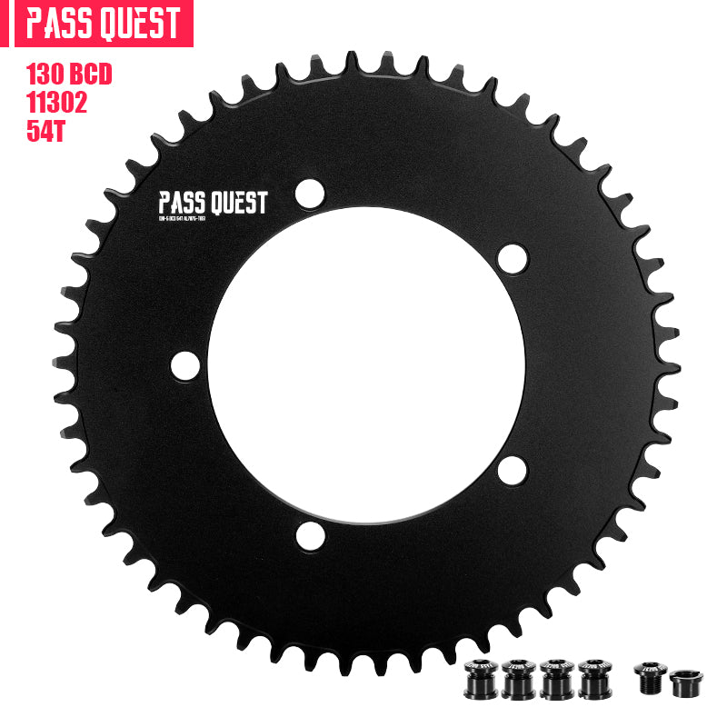 130 BCD (5-bolt AERO) Round Narrow Wide Chainring