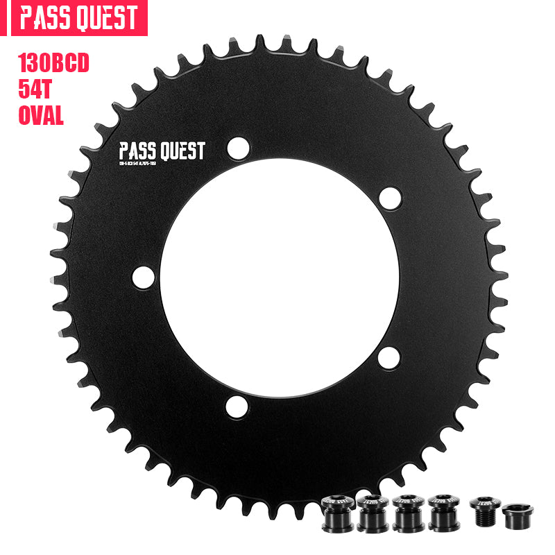 130 BCD (5-bolt AERO) Oval Narrow Wide Chainring