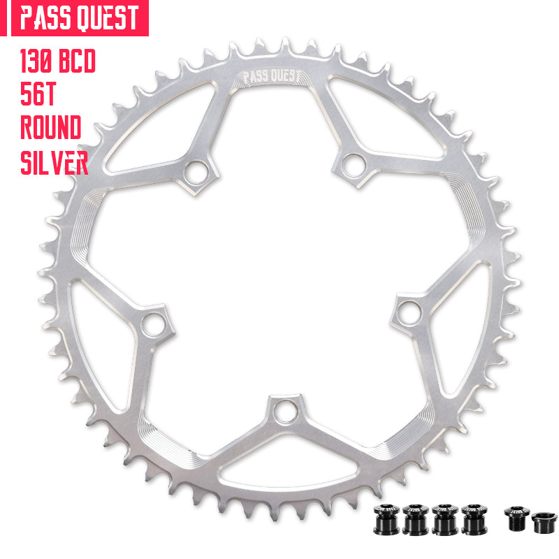 130 BCD (5-bolt) Round Narrow Wide Chainring