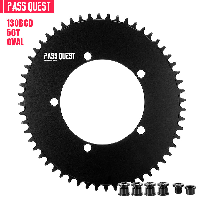 130 BCD (5-bolt AERO) Oval Narrow Wide Chainring