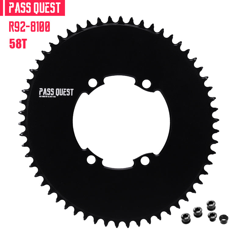 110BCD R92-8100 (4-bolt AERO) Oval Narrow Wide Chainring