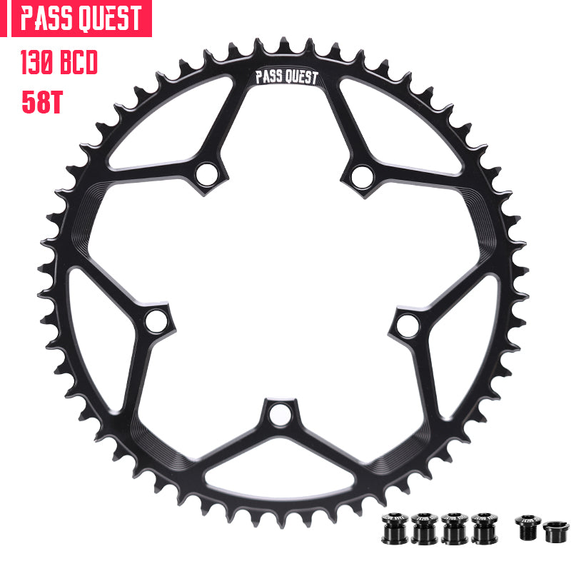 130 BCD (5-bolt) Round Narrow Wide Chainring