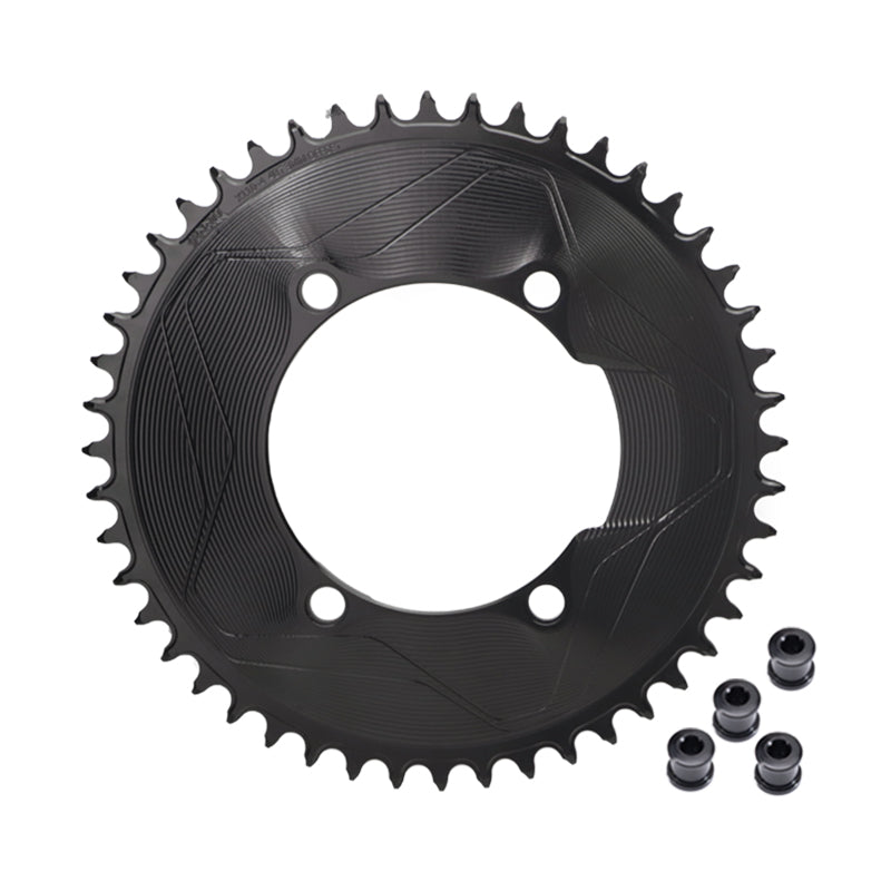 PASS QUEST SPRILL X110BCD 3mm offset AXS (4-bolt AERO) Round Narrow Wide Chainring