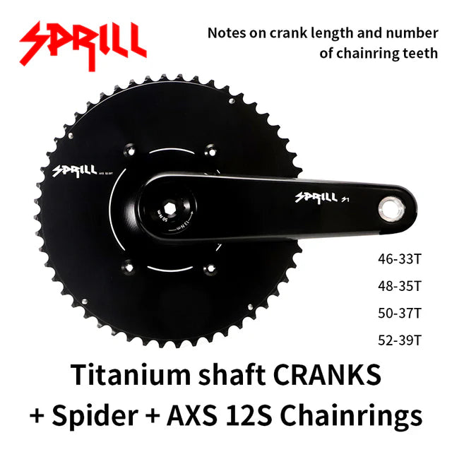 PASS QUEST Sprill carbon fiber crankset EASTON interface DUB spindle 29mm or 24mm crankset