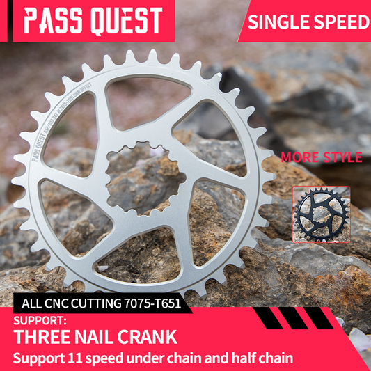 PASS QUEST 104BCD and GXP 3-nail single-speed chainring Dirt Jump urban and street Action Bike dedicated single-speed chainring